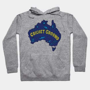 AUSSIE MAP CRICKET GROUND Hoodie